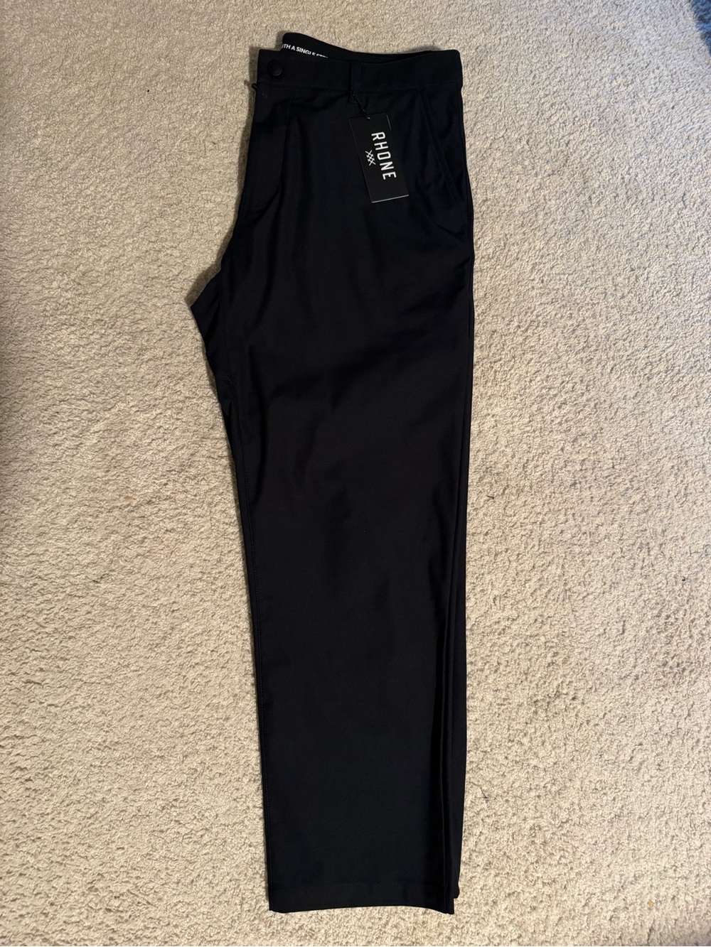 RHONE Black Men's Everyday Pants 34” x 26”